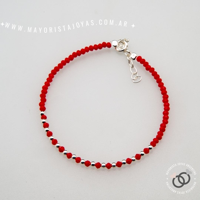 PULSERA PLATA Y CRISTAL (PBC0316)