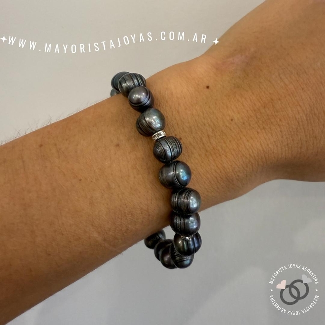 PULSERA PLATA Y PIEDRA (PBN0203)