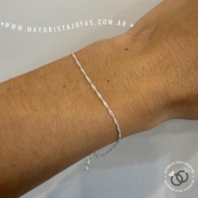 PULSERA PLATA LISA (PBL0303)