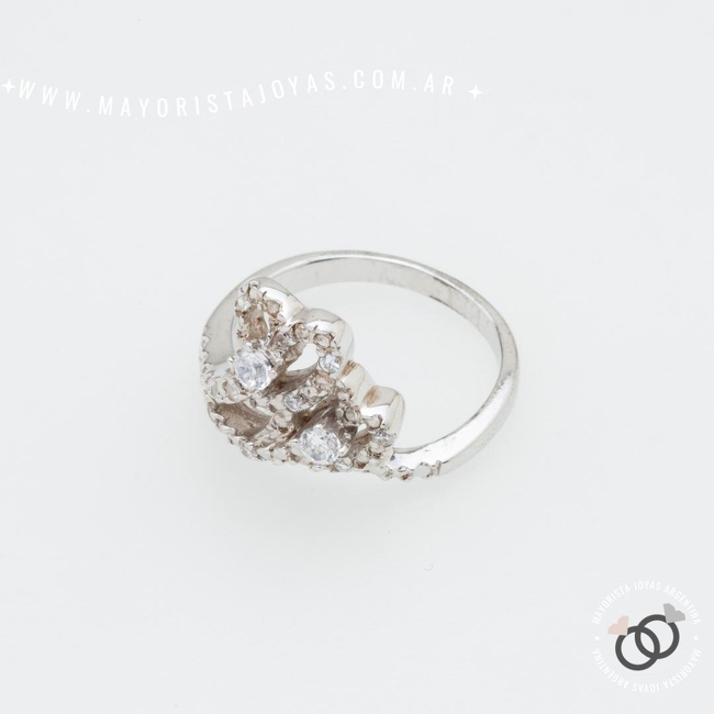 ANILLO PLATA Y CRISTAL (PAC0531)