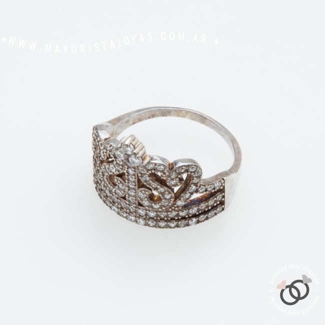 ANILLO PLATA Y CRISTAL (PAC0480)