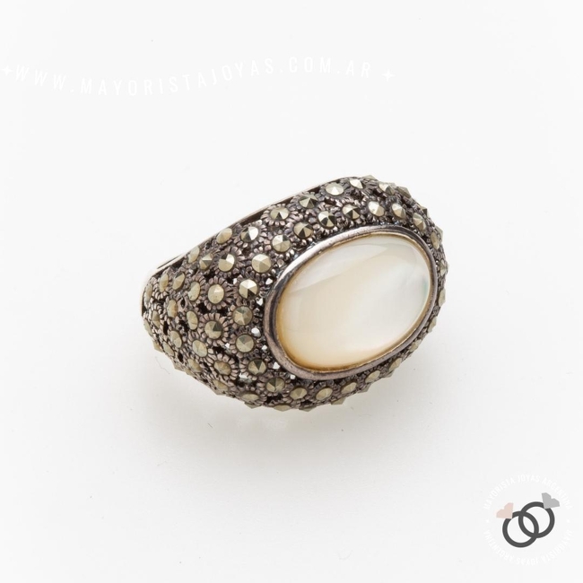 ANILLO PLATA Y PIEDRA (PAP0564)