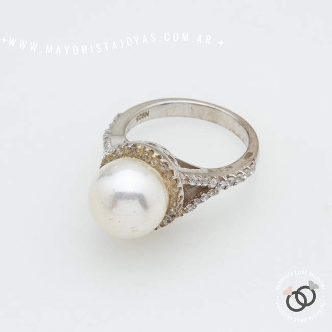 ANILLO PLATA Y CRISTAL (PAC0468)