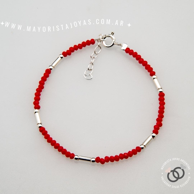 PULSERA PLATA Y CRISTAL (PBC0321)