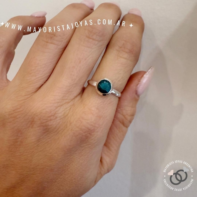 ANILLO PLATA Y PIEDRA (PAP0447)