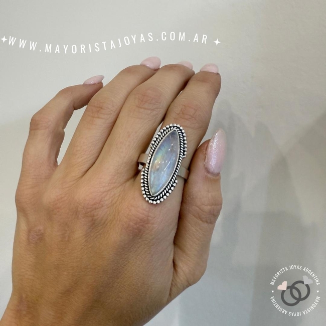 ANILLO PLATA Y PIEDRA (PAP0449)