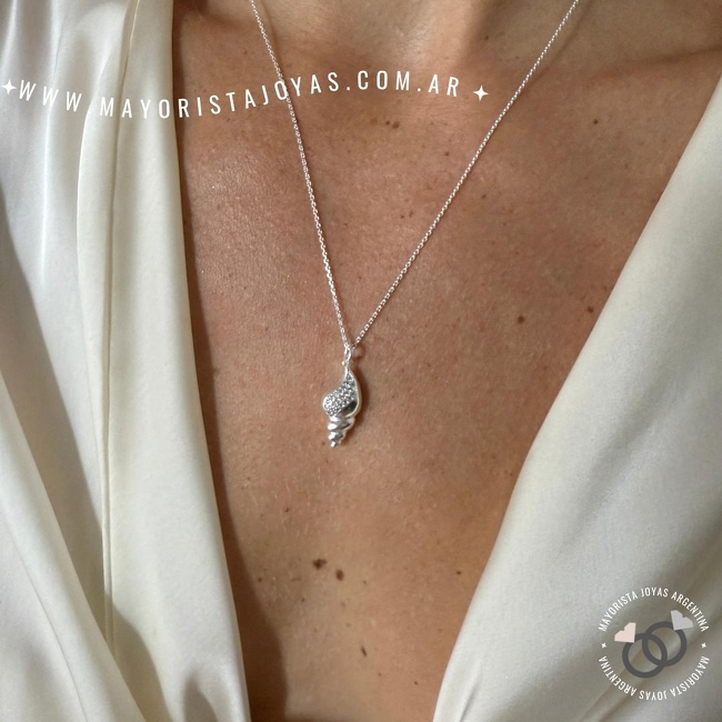 COLLAR PLATA Y CUBIC (PCC0145)