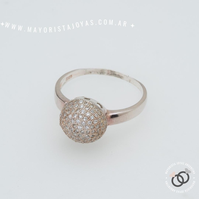 ANILLO PLATA Y CUBIC (PAC0519)