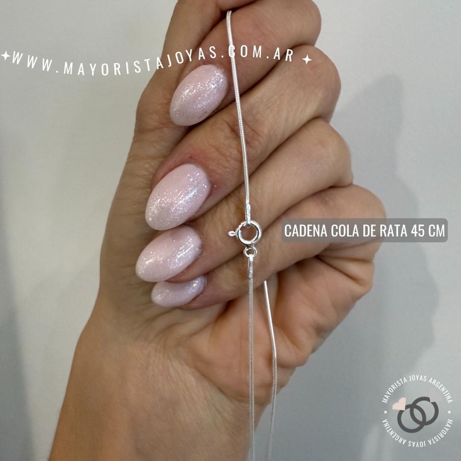 CADENA PLATA 45CM (PCI0097)