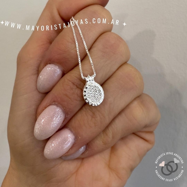 COLLAR PLATA Y CUBIC (PCC0150)