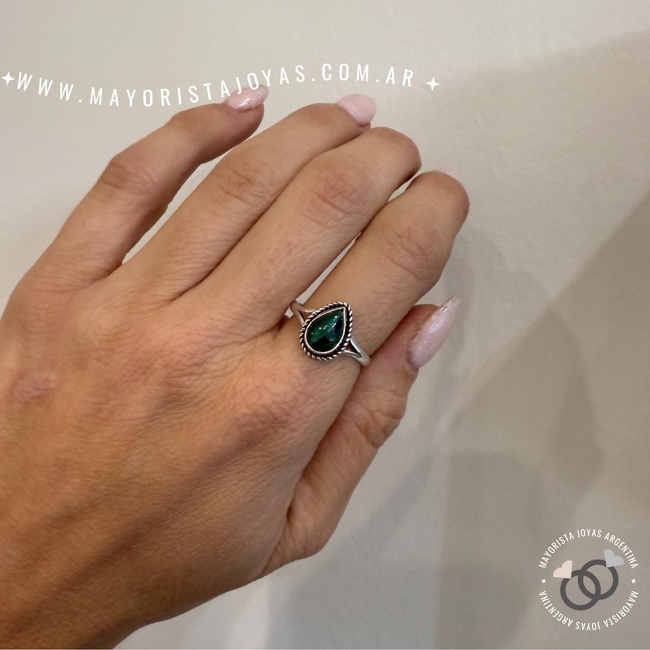 ANILLO PLATA Y PIEDRA (PAP0461)