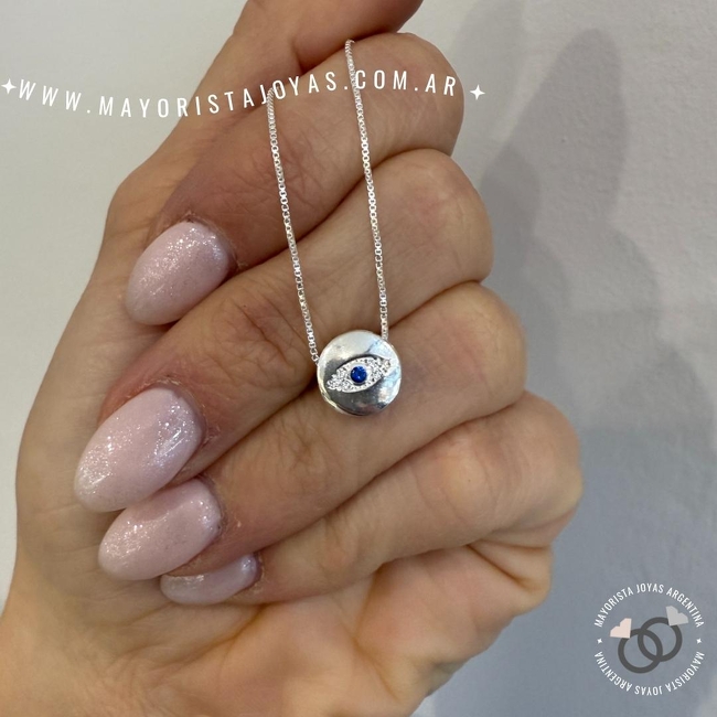 COLLAR PLATA Y CUBIC (PCC0146)