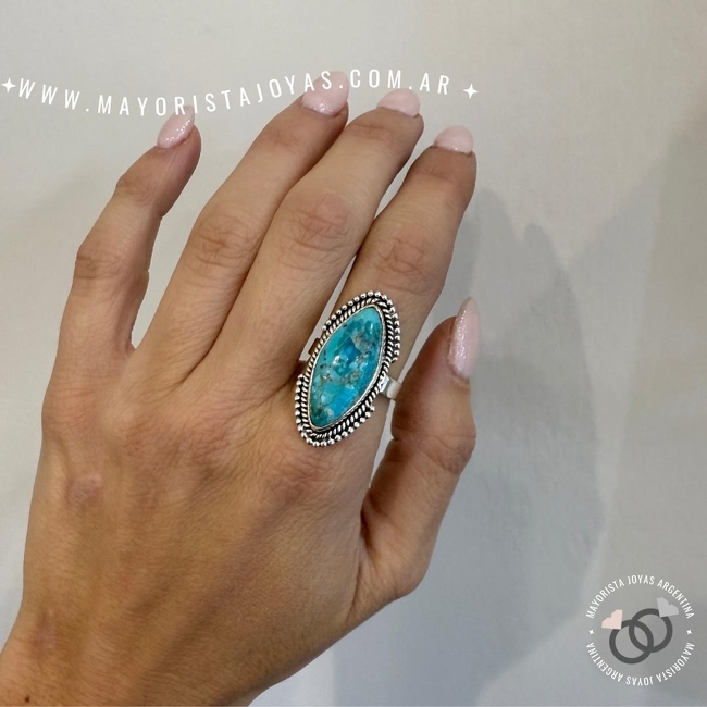 ANILLO PLATA Y PIEDRA (PAP0450)