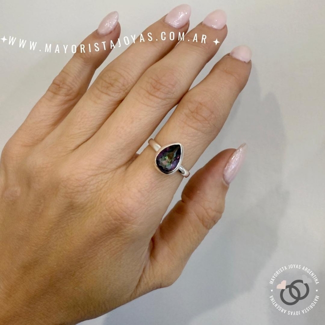 ANILLO PLATA Y PIEDRA (PAP0470)