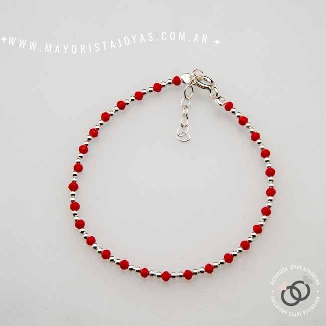 PULSERA PLATA Y CRISTAL (PBC0315)