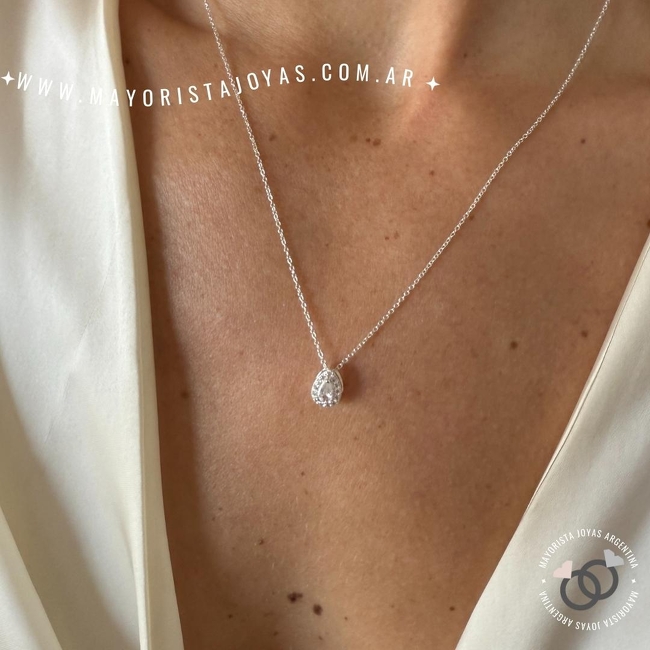 COLLAR PLATA Y CUBIC (PCC0154)