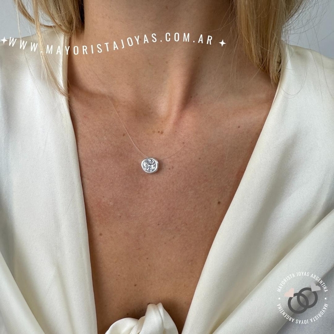 COLLAR PLATA Y CUBIC (PCC0164)