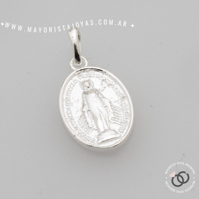 DIJE PLATA LISA MEDALLA MILAGROSA (PDL0152)