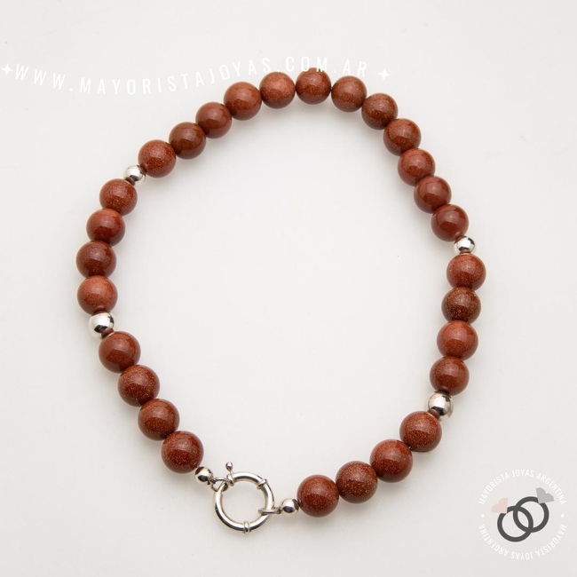 COLLAR PLATA Y PIEDRA (PCN0024)