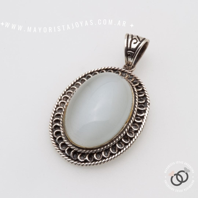 DIJE PLATA Y PIEDRA (PPD0320)