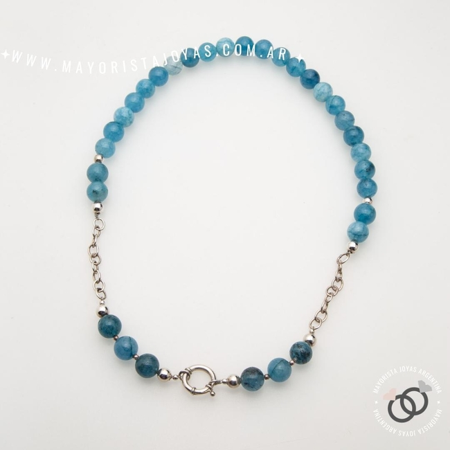 COLLAR PLATA Y PIEDRA (PCN0027)
