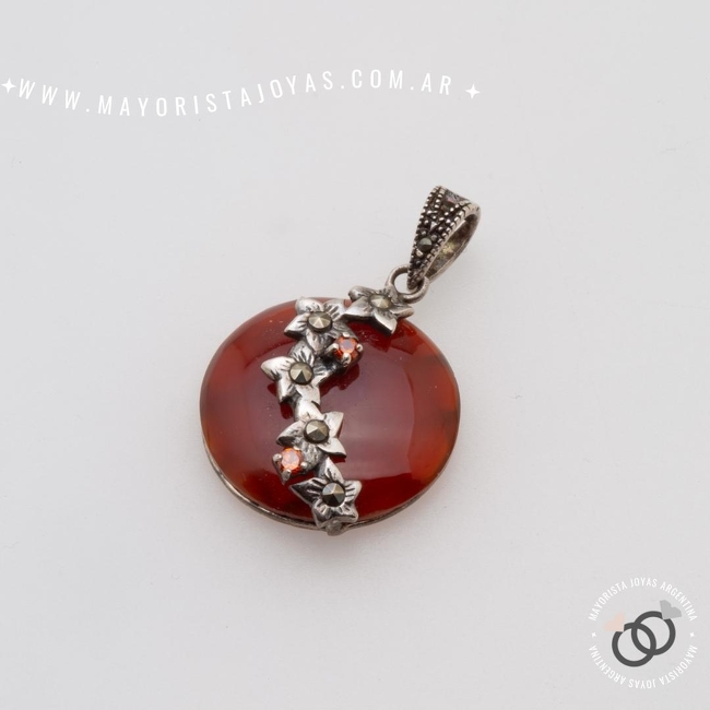 DIJE PLATA Y PIEDRA (PPD0303)