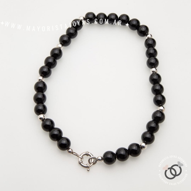 COLLAR PLATA Y PIEDRA (PCN0028)