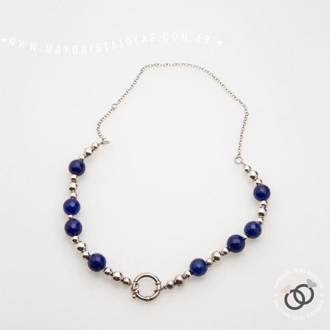 COLLAR PLATA Y PIEDRA (PCN0029)