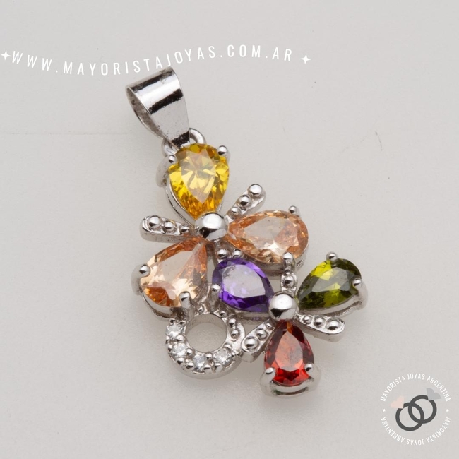 DIJE PLATA Y CRISTAL (PDC0203)