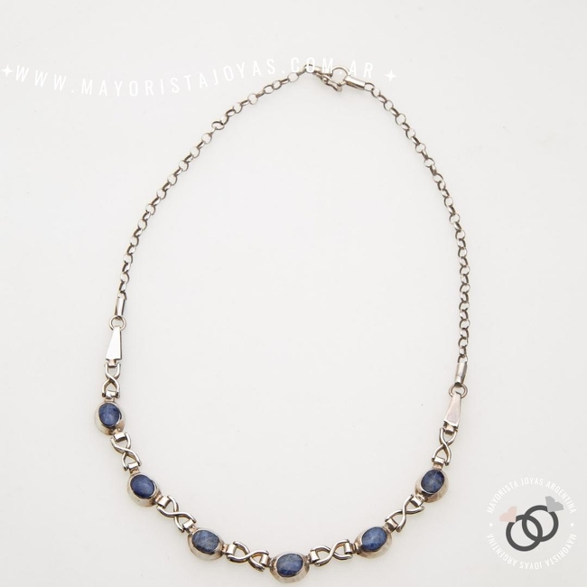 COLLAR PLATA Y PIEDRA (PCN0032)
