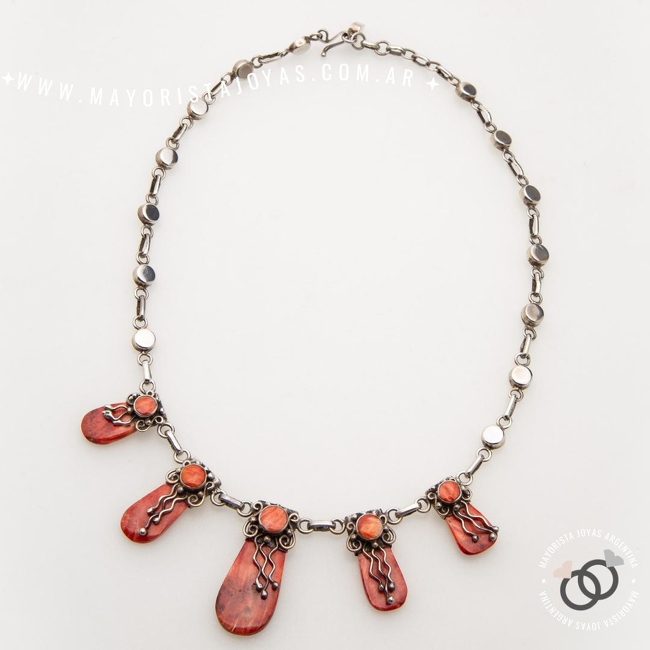 COLLAR PLATA Y PIEDRA (PCN0035)