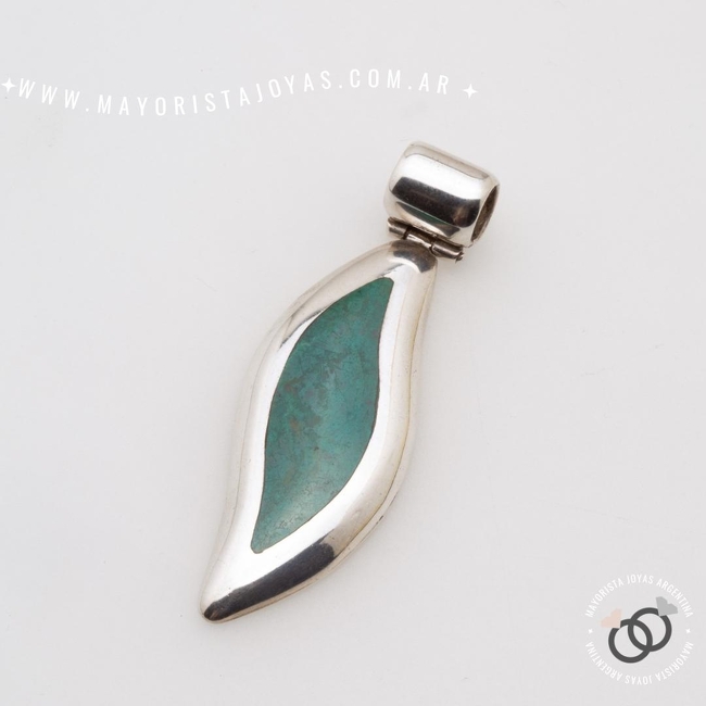DIJE PLATA Y PIEDRA (PPD0327)
