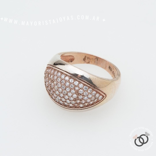 ANILLO PLATA Y CRISTAL (PAC0561)