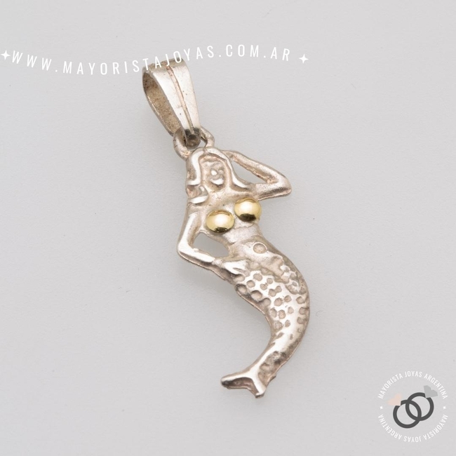 DIJE PLATA Y ORO (POD0227)
