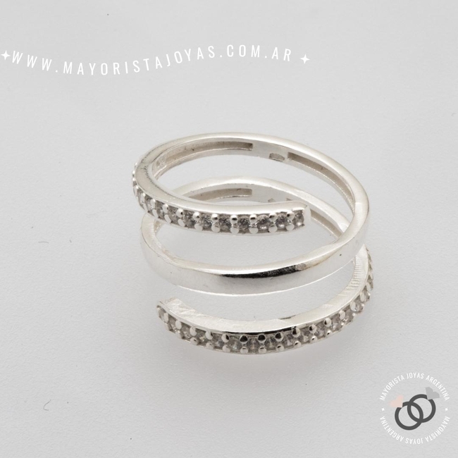 ANILLO PLATA Y CUBIC (PAC0399)