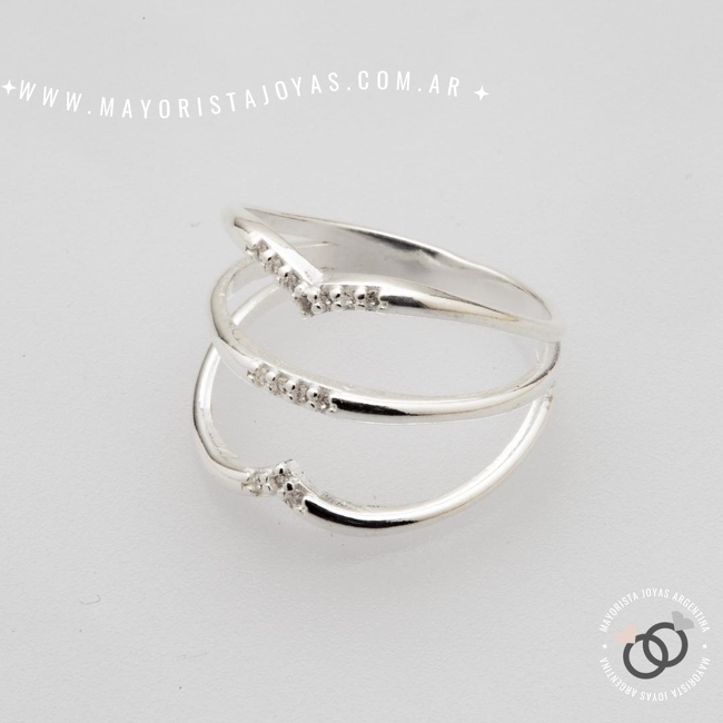 ANILLO PLATA Y CUBIC (PAC0395)