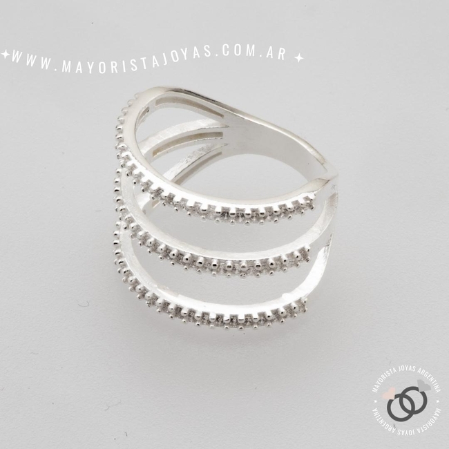 ANILLO PLATA Y CUBIC (PAC0391)