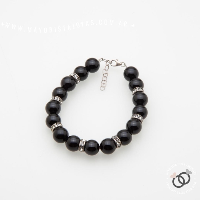 PULSERA PLATA Y PIEDRA (PBN0211)