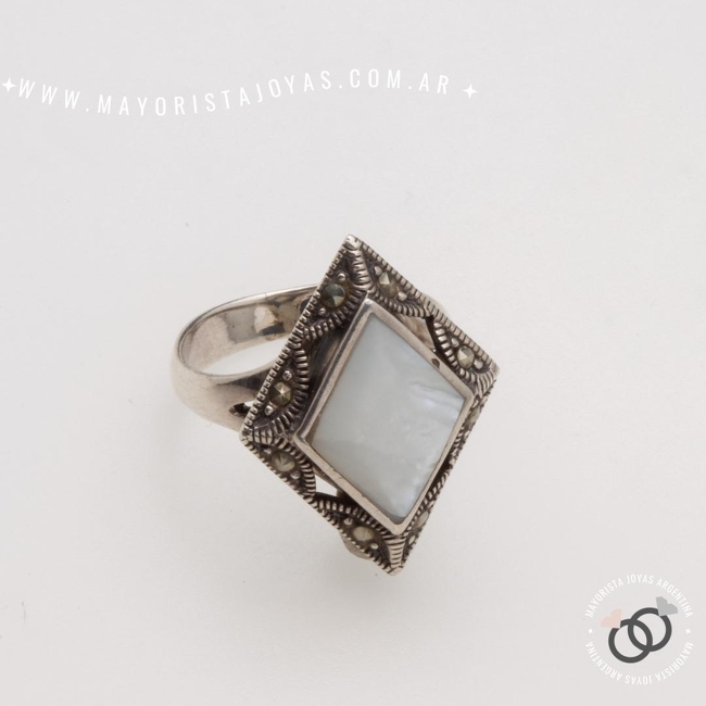 ANILLO PLATA Y PIEDRA (PAP0484)