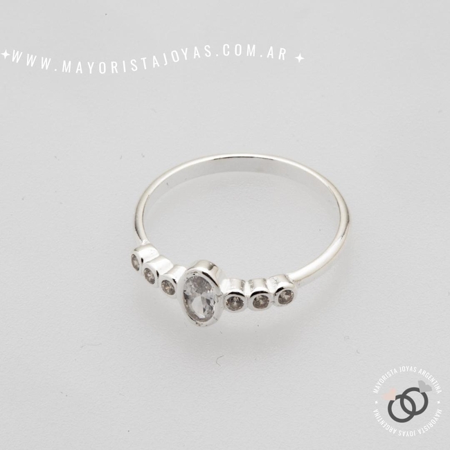 ANILLO PLATA Y CUBIC (PAC0423)