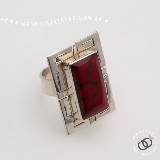 ANILLO PLATA Y PIEDRA (PAP0488)