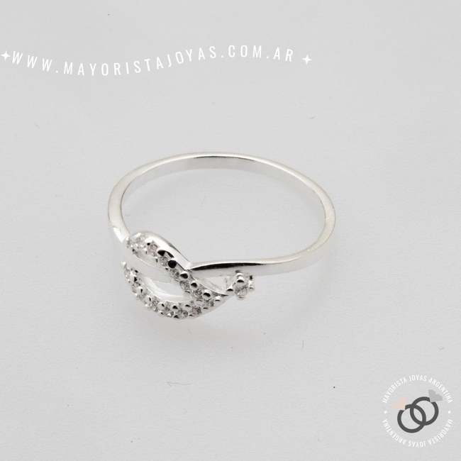 ANILLO PLATA Y CUBIC (PAC0409)