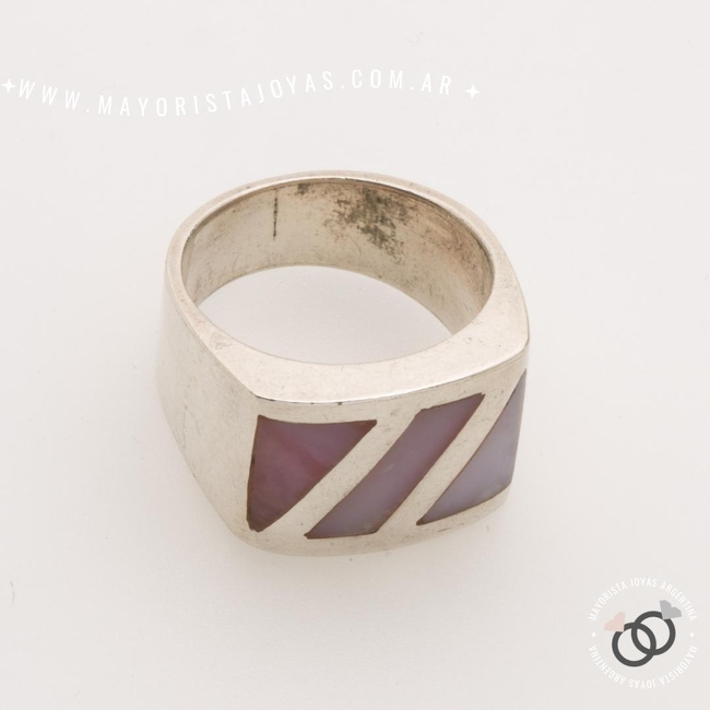 ANILLO PLATA Y PIEDRA (PAP0500)