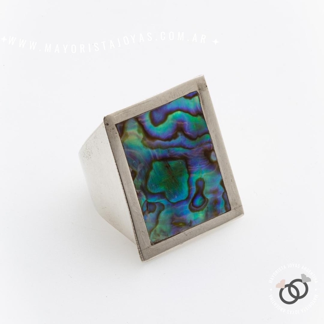 ANILLO PLATA Y PIEDRA (PAP0530)