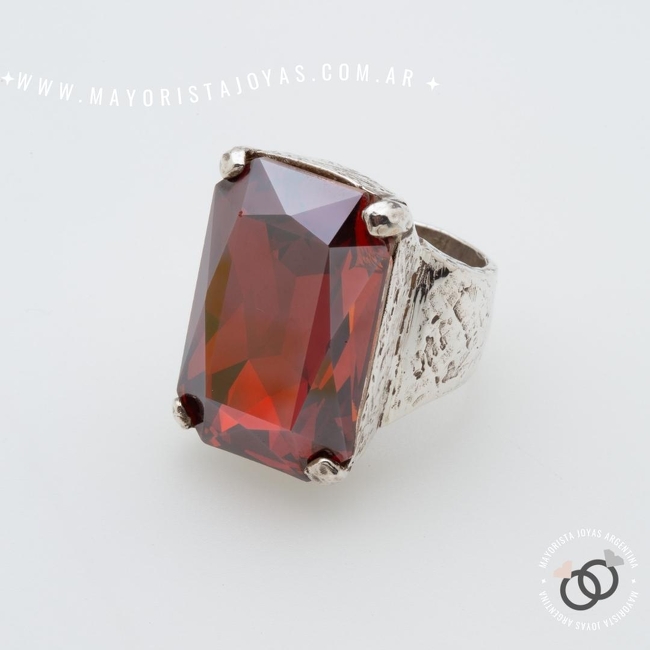 ANILLO PLATA 925 Y CRISTAL (PAC0440)