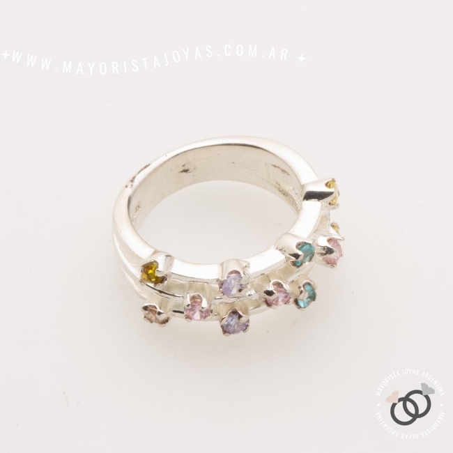 ANILLO PLATA Y CUBIC (PAC0430)