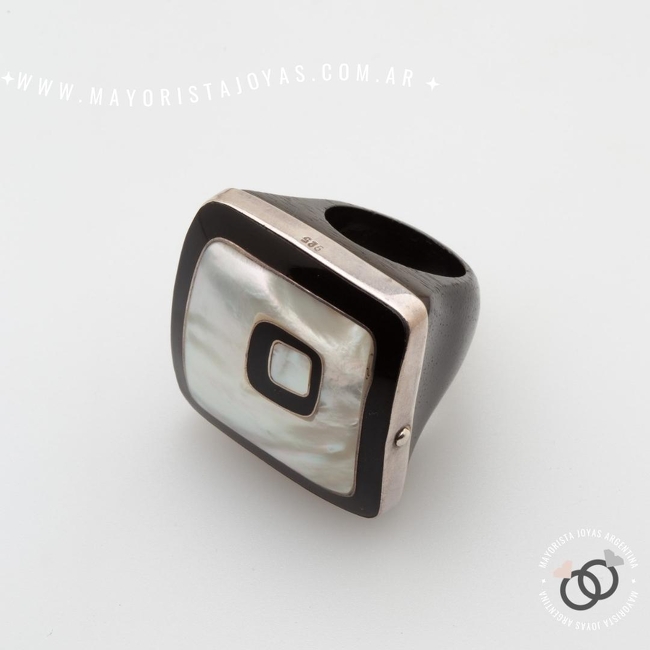ANILLO PLATA Y PIEDRA (PAP0579)