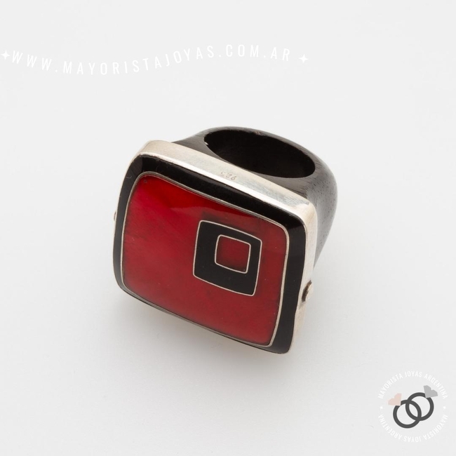 ANILLO PLATA Y PIEDRA (PAP0580)