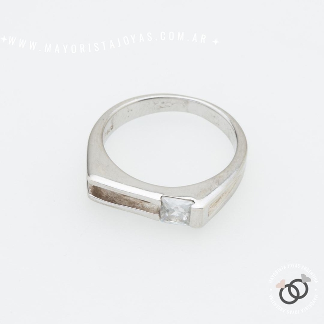 ANILLO PLATA Y CRISTAL (PAC0510)