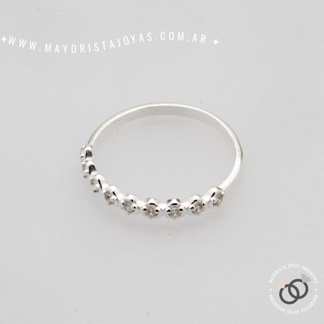 ANILLO PLATA Y CUBIC (PAC0411)